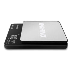 BÁSCULA RHINO BACI-3M | Báscula Digital de Precisión | Capacidad 200 g a 3 kg | Precisión 0.1 g | Plato de Acero Inoxidable | Repostería Joyería Laboratorio