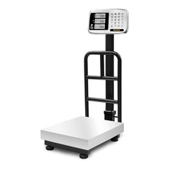 BÁSCULA PLATAFORMA RHINO BP-100 | Báscula de Plataforma Plegable | Capacidad Máxima 100 kg | Precisión 10 g | Acero Inoxidable | Carnicería Mercado Cocina Industrial
