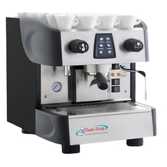 CAFETERA PROFESIONAL SAN SON ITALBAR-1E | Cafetera Italiana Electrónica Programable | Estabilidad de Temperatura | 120 Tazas por Hora | Cafetería Restaurante Hotel