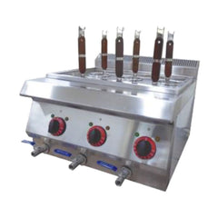 COCEDOR MIGSA BN600-E605 | Cocedor para Pasta 6 Canastillas | Eléctrico | Acero Inoxidable | para Restaurante Hotel