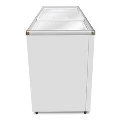 CONGELADOR RHINO CONGECRI-12P | Congelador Horizontal Tapa de Cristal Plano | Capacidad 12 Pies³ / 265 L | Temperatura -24°C a 5°C | Supermercado Heladería Tienda de Conveniencia