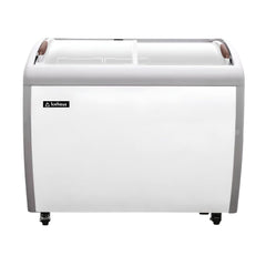 CONGELADOR ICEHAUS CHPC-260 | Enfriador y Congelador Paletero Horizontal | Puerta de Cristal Curva | 9 Pies Cúbicos (260 L) | Paletería Heladería