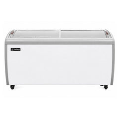 CONGELADOR ICEHAUS CHPC-460 | Enfriador y Congelador Paletero Horizontal | Puerta de Cristal Curva | 16 Pies Cúbicos (460 L) | Negocio Paletería Heladería