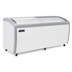 CONGELADOR ICEHAUS CHPC-560 | Enfriador y Congelador Paletero Horizontal | Puerta de Cristal Curva | 19.5 Pies Cúbicos (560 L) | Paletería Heladería