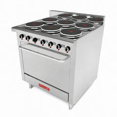 CORIAT EC-6-HG-E MASTER PREMIUM | Estufa | 6 Quemadores | Horno | Eléctrico | Acero Inoxidable | Bistró Restaurante Local