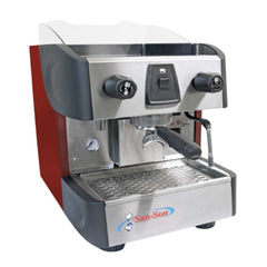 CAFETERA PROFESIONAL SAN SON ITALBAR1 | Cafetera Italiana Semiautomática | Estabilidad de Temperatura | Acero Inoxidable | Caldera Latón | Cafetería Restaurante Hotel Negocio
