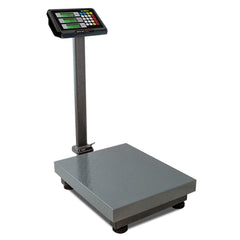 BÁSCULA PLATAFORMA RHINO BAPCA-200 | Báscula Plataforma 200 Kg | Doble Display Usuario – Cliente | Plataforma Acero al Carbono | Abarrotes Carnicería Cremería