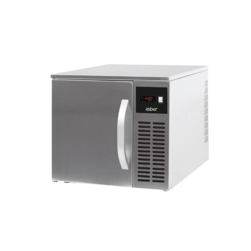 ABATIDOR ASBER EBC-03 | Abatidor de Temperatura Enfriador Rápido | Vertical | 1 Puerta | Acero Inoxidable | Restaurante Catering Negocio de Alimentos
