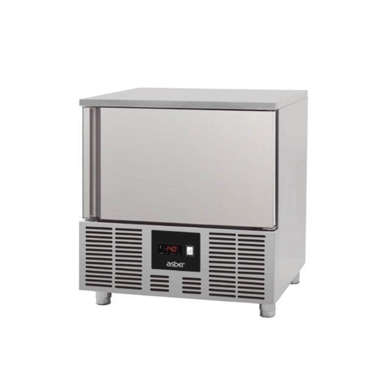 ABATIDOR ASBER EBC-05 | Abatidor de Temperatura Enfriador Rápido | Acero Inoxidable | Vertical | 1 Puerta | Eléctrico | Repostería Pastelería Cocina Industrial