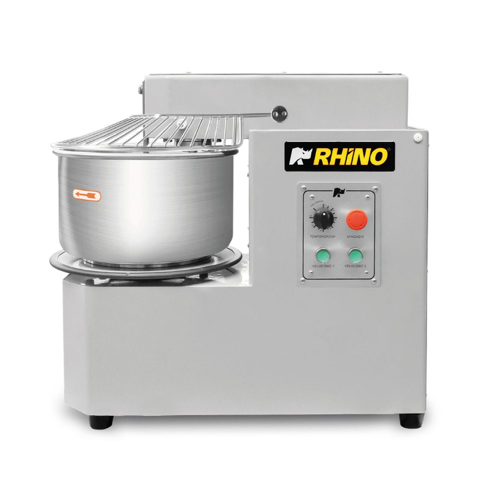 AMASADORA RHINO AMASA-20PRO | Amasadora de Procesamiento Prolongado | 2 Velocidades | Capacidad de Tazón: 20 L | Panadería Cocina Industrial Restaurante