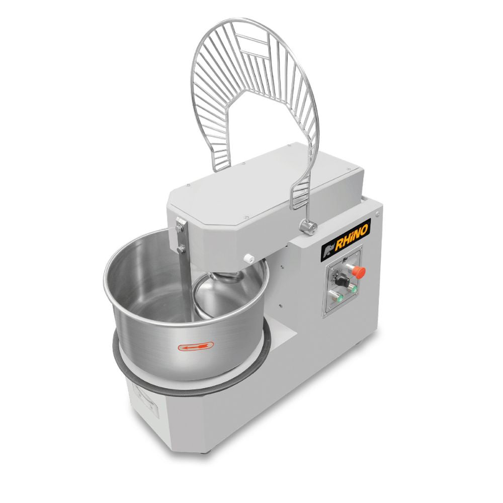 AMASADORA RHINO AMASA-20PRO | Amasadora de Procesamiento Prolongado | 2 Velocidades | Capacidad de Tazón: 20 L | Panadería Cocina Industrial Restaurante
