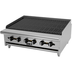ASADOR ASBER AERB-36 | Asador | Gas | Acero Inoxidable | 6 Quemadores | Restaurante Comedor Grill Cortes Cenaduría Hotel