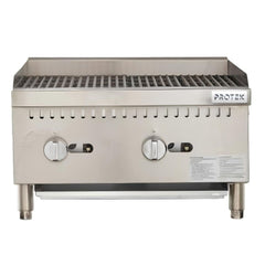 ASADOR PROTEK 1029160 ASP-600G | ASADOR A GAS | 2 Quemadores | Acero Inoxidable | Restaurante Cocina Industrial Fonda