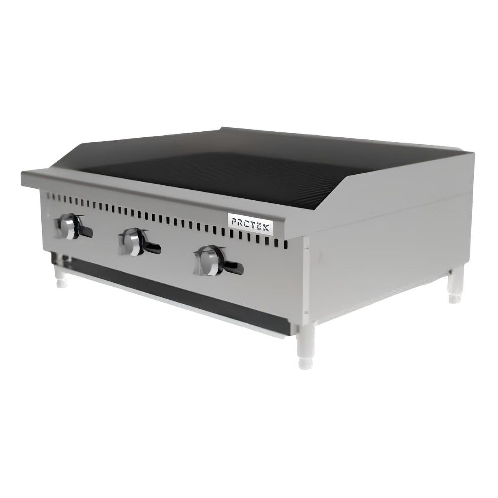 ASADOR PROTEK 1029219 ASP-900G | ASADOR A GAS | 3 Quemadores | Acero Inoxidable | Restaurante Cocina Industrial Fonda