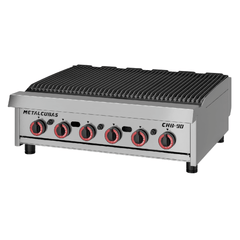ASADOR METALCUBAS CHB90 | Asador a Gas | 6 Quemadores | Acero Inoxidable | Restaurante Cocina Industrial Fonda