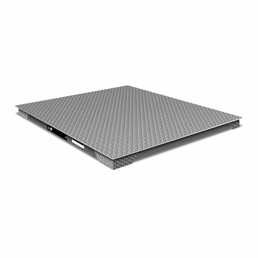 BÁSCULA PLATAFORMA RHINO BAPER-12 | Báscula Plataforma 1500 Kg | Plataforma de 120 x 120 cm | Superficie Antiderrapante | Almacen Bodega