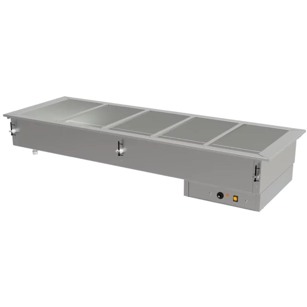 BAÑO MARIA ASBER DBM-511-S-W 220V 50/60Hz | Baño María | Eléctrico | Acero Inoxidable | Control Termostato | Restaurante Hotel Buffet