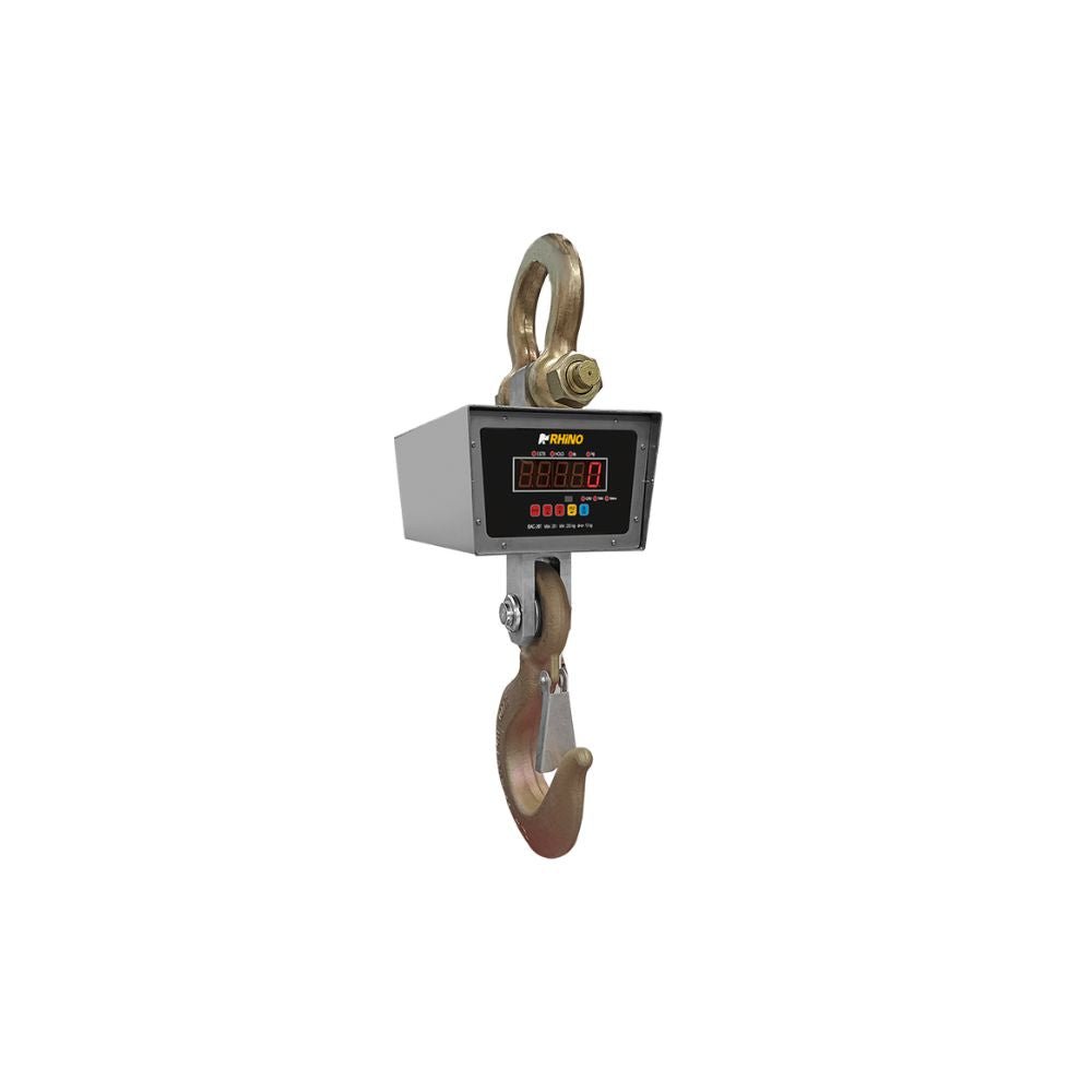 BÁSCULA RHINO BAC-20T | Báscula Electrónica Colgante | 20,000 kg | Recargable | Abarrotes Carniceria Semillera