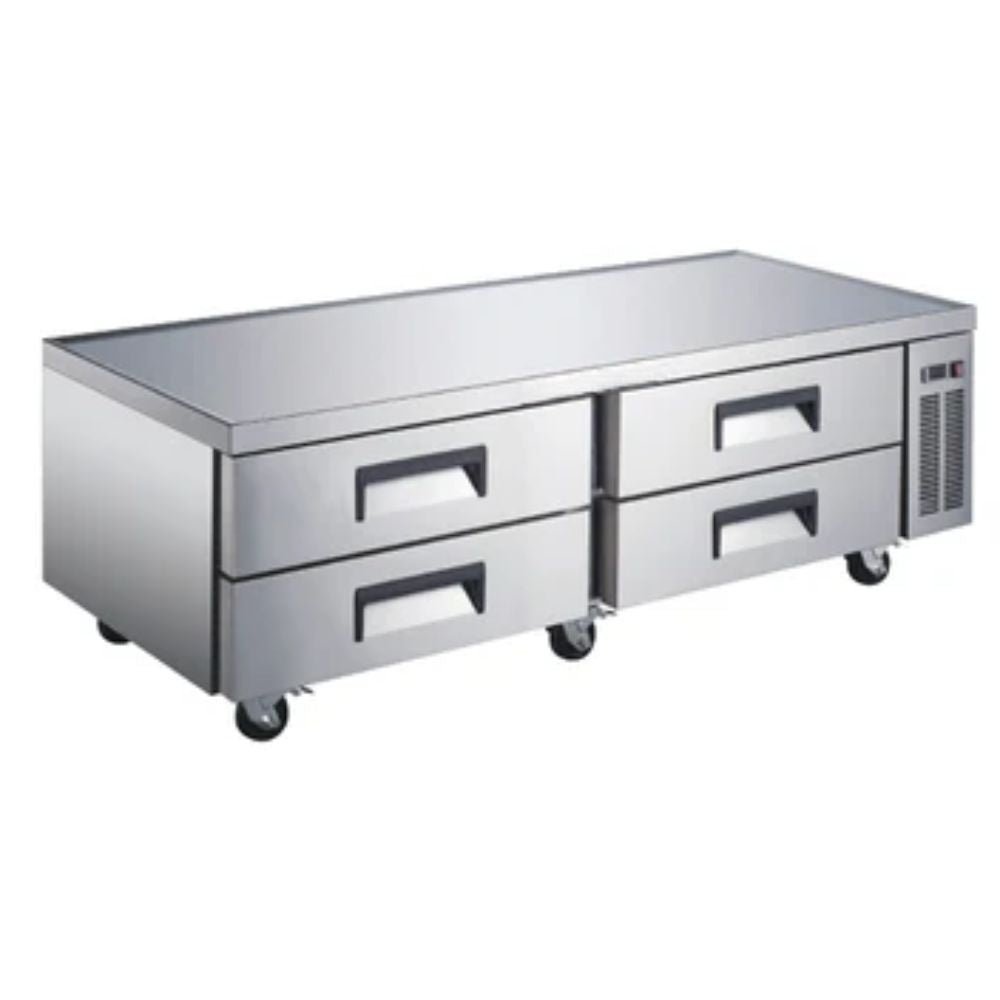 BASE CHEF INTERNATIONAL INT/BC-4C-AI | Mesa Refrigerada Base Chef | 14 Pies Cúbicos | 4 Cajones | Acero Inoxidable | Cocina Industrial Restaurante