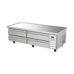 BASE REFRIGERADA ASBER ACBR-72 HC | Base Refrigerada | 4 Cajones | Acero Inoxidable | Controles Electrónicos | Restaurante Buffet Cafetería