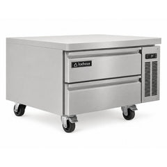 BASE REFRIGERADA ICEHAUS BRM-2C-SS-01 | Base de Chef Refrigerada | 2 Cajones | Capacidad 6 Pies Cúbicos | Temperatura: 33° ~ 40°F | Cocina Industrial Restaurante