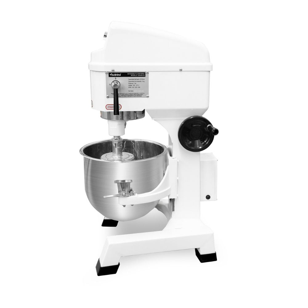 BATIDORA VINSON BAVIN-20 | Batidora Planetaria | Capacidad de Tazón: 19.3 L | Panadería Cocina Industrial Restaurante