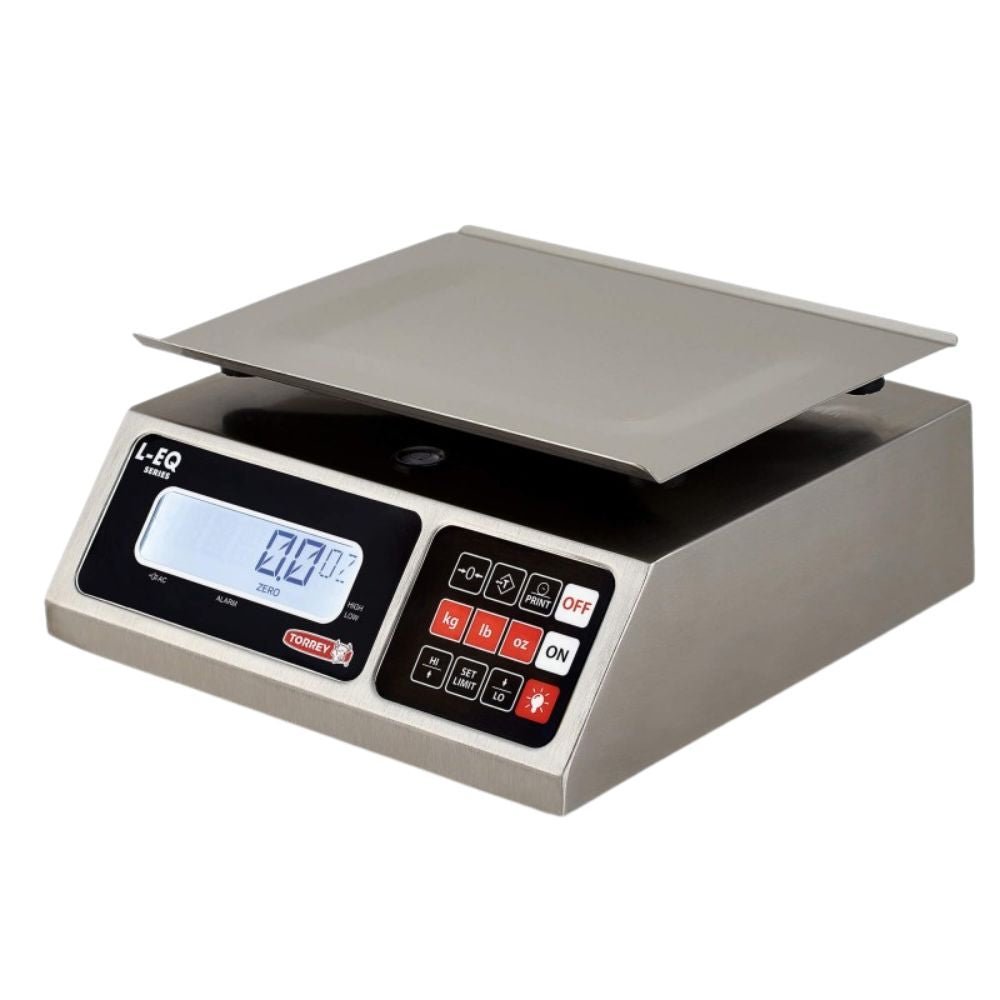 BÁSCULA PORCIONADORA TORREY 0LEQ6-N LEQ | Báscula Porcionadora 6 Kg Pesa Gramo por Gramo | Batería Recargable | Restaurante Comercio