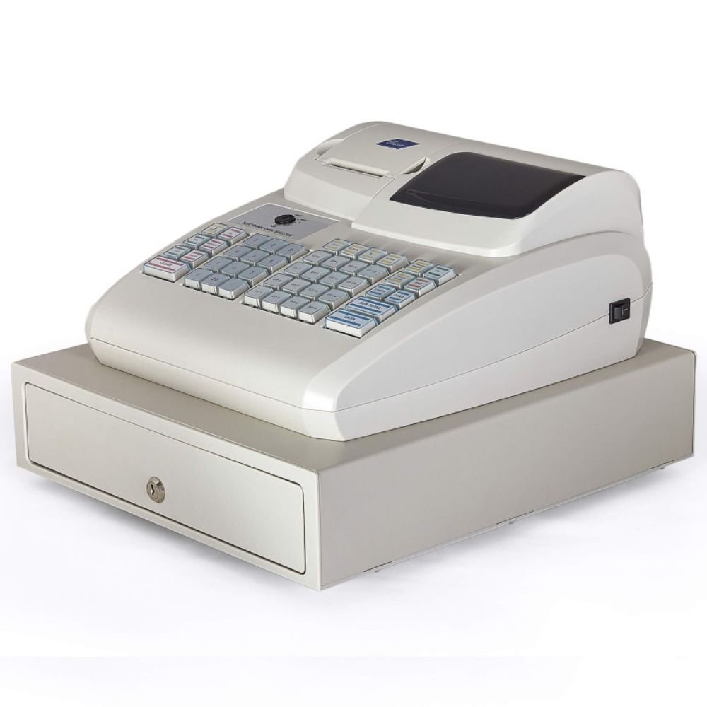 CAJA REGISTRADORA BLAZER ER-200 | Caja Registradora Impresión Térmica | Cajón con Llave de Seguridad | Plástico Rígido | para Tiendas Abarrotes Comercios