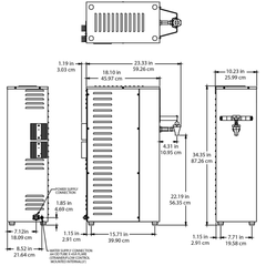 Bunn H10X-80-240, 212F 100C 50/60HZ Dispensador Agua Caliente para Cafe Te
