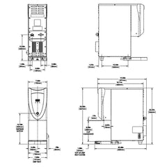 Bunn H3X, ELEMENT 120V 1800W Dispensador Agua Caliente para Sala de Juntas Oficina