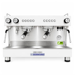CAFETERA INTERNATIONAL T ZERO 2G WHITE BT.100 | Cafetera Española Barista | Multigrupos | Capacidad Caldera Vapor 8.5 L | Cafetería Bistro Gourmet