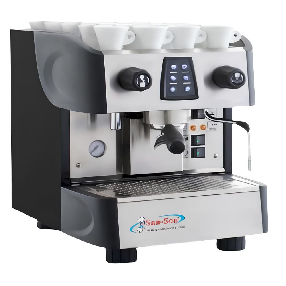 CAFETERA PROFESIONAL SAN SON ITALBAR-1E | Cafetera Italiana Electrónica Programable | Estabilidad de Temperatura | 120 Tazas por Hora | Cafetería Restaurante Hotel