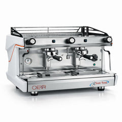 CAFETERA SAN SON OPERA 2G PU | Cafetera Italiana Semiautomática | 2 Grupos Profesionales | Caldera de Latón de 11 Lts | Cafetería Restaurante Hotel Negocio