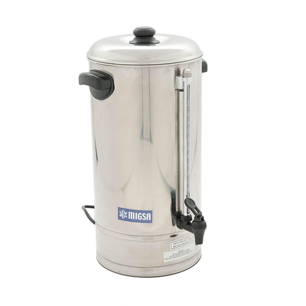 CAFETERA MIGSA CP-15 | Cafetera Percoladora Secretarial 15 Lts | 90 Tazas | Acero Inoxidable | Catering Servicio Banquetes