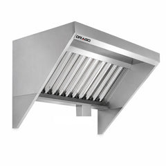 CAMPANA DRAGO MC-04-00 | Campana Backshelf | 4 Pies Cúbicos | Frente 122 cm | Acero Inoxidable | Cocina Industrial Restaurante