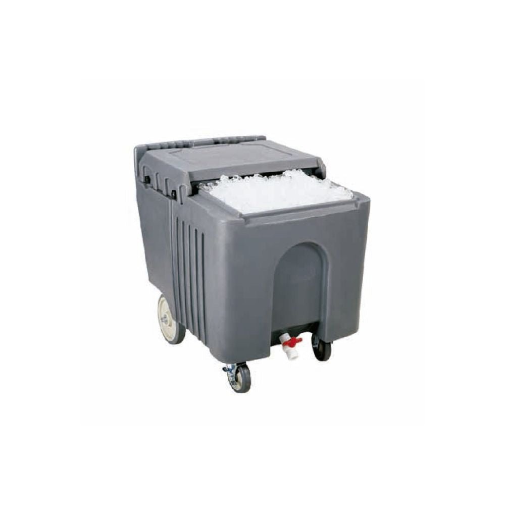 CARRO PARA HIELO TKN TEKNIKITCHEN TKNICS125 | Carro Para Hielo Almacenamiento Transporte | Polietileno y Poliretano | Tapa Deslizable Reduce Contaminacion Cruzada | Restaurantes Cocina Industriales Hotel