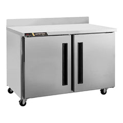 CONGELADOR CENTERLINE CLUC-36F-SD-WTLR | Congelador Bajo Barra Mesa Trabajo | 9 Pies Cúbicos | 2 Puertas Sólidas | Acero Inoxidable | Restaurante Cafetería Bar
