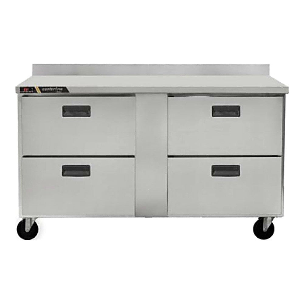 CONGELADOR CENTERLINE CLUC-60F-DW-WT | Congelador Bajo Barra Mesa Trabajo | 16.94 Pies Cúbicos | 4 Cajones Sólidos | Acero Inoxidable | Restaurante Cafetería Bar