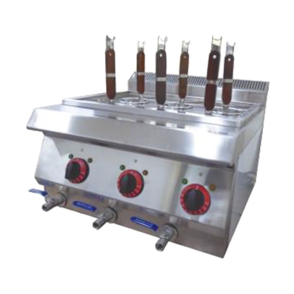 COCEDOR MIGSA BN600-E605 | Cocedor para Pasta 6 Canastillas | Eléctrico | Acero Inoxidable | para Restaurante Hotel
