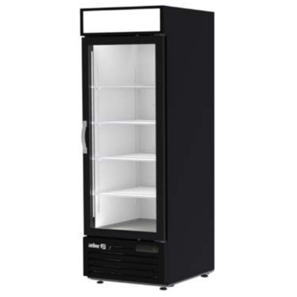 CONGELADOR ASBER AFMD-23 HC | Congelador Vertical | 1 Puerta Cristal | 4 Parrillas | Eléctrico | Control Temperatura | 23 Pies Cúbicos | Supermercado Cafetería Aeropuerto
