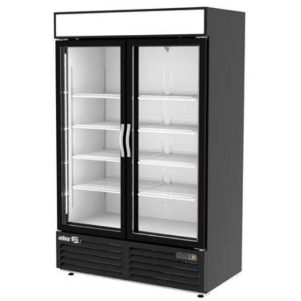 CONGELADOR ASBER AFMD-37 HC | Congelador Vertical | 2 Puertas Cristal | 8 Parrillas | Eléctrico | Control Electrónico | 37 Pies Cúbicos | Interior