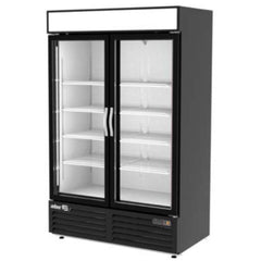 CONGELADOR ASBER AFMD-37 HC | Congelador Vertical | 2 Puertas Cristal | 8 Parrillas | Eléctrico | Control Electrónico | 37 Pies Cúbicos | Interior