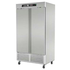 CONGELADOR ASBER ARF-37 HC | Congelador Vertical | 2 Puertas Solidas | Acero Inoxidable | 6 Parrillas | Control Electrónico | Eléctrico | 37 Pies Cúbicos | Carnicería Supermercado Carne