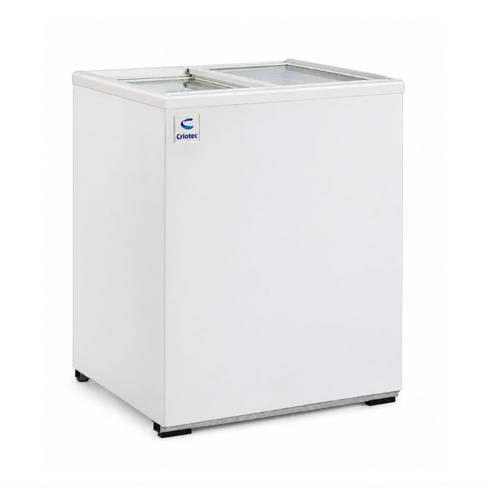 CONGELADOR CRIOTEC CCH-05 | Congelador Horizontal Paletero | 4 Pies cúbicos | 2 Puertas deslizables | Paletería Heladería Tienda de Abarrotes