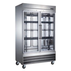 CONGELADOR CRT 200-001-032 ECV472PV | Congelador Vertical | 2 Puertas Cristal | Acero Inoxidable | Restaurante Hotel Cafetería