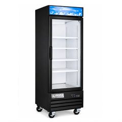 CONGELADOR DELTA D-CV-1PV | Congelador Vertical | 23 Pies Cúbicos | 1 Puerta de Vidrio | Abarrotes Tienda Comercial