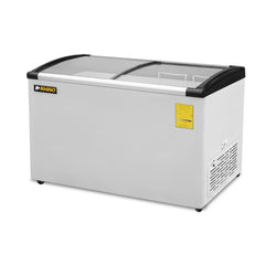 CONGELADOR RHINO CONGECRI-7C | Congelador Tapa de Cristal Curva | Capacidad: 7 ft3 / 190 L | Paleterías Cafeterías Tiendas de Conveniencia