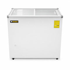 CONGELADOR RHINO CONGECRI-7P | Congelador Tapa de Cristal Plano | Capacidad: 7 ft3 / 161 L | Paleterías Cafeterías Tiendas de Conveniencia