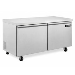 CONGELADOR BAJO BARRA ICEHAUS CBB-2P-SS-02 | Congelador Bajo Barra | 2 Puertas | Capacidad 15 Pies Cúbicos | Temperatura: 7° ~ 0°F | Bar Cafetería Restaurante