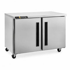 CONGELADOR CENTERLINE CLUC-48F-SD-LL | Congelador Bajo Barra | 2 Puertas Sólidas | 13.28 Pies Cúbicos | Acero Inoxidable | Restaurante Cafetería Bar